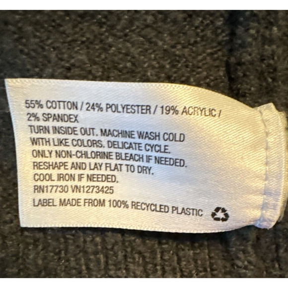 A New Day Women’s Open Front Cardigan Sweater Green Size M Cotton Blend Pockets - Picture 8 of 8